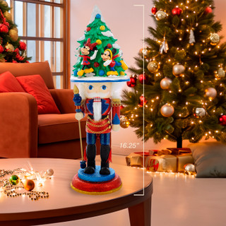 Thumbnail 8: Disney Kurt Adler 16.5-Inch Mickey & Minnie Ice Skating Nutcracker 