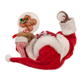 Thumbnail 5: FABRICHE Fabriché 10.5-Inch African American Santa In Robe & PJs 