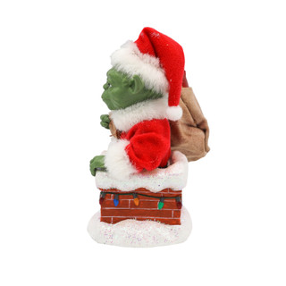 Thumbnail 4: Star Wars Kurt Adler 5.5-Inch Yoda In Chimney Tabletop Decor 
