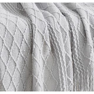 Thumbnail 3: Brooklyn Loom Brooklyn Loom Woven Texture Solid Throw 