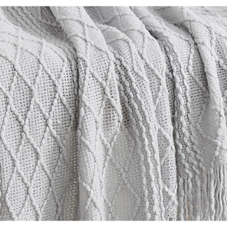 Thumbnail 3: Brooklyn Loom Brooklyn Loom Woven Texture Solid Throw 