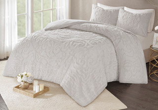 Thumbnail 1: Madison Park Madison Park Laetitia Medallion Duvet Set 