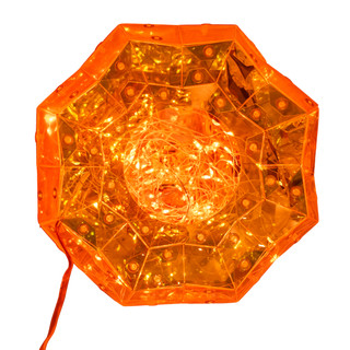 Thumbnail 6: Kurt Adler Kurt Adler 6.5 in. 100-Light LED Holographic Jack-O-Lantern 