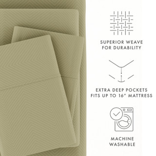 Thumbnail 26: Home Collections Home Collections Premium Chevron Embossed Sheet Set 