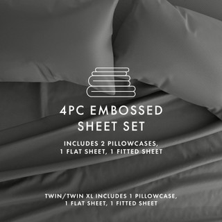 Thumbnail 43: Home Collections Home Collections Premium Chevron Embossed Sheet Set 