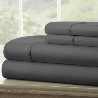 Thumbnail 5: Home Collections Home Collections Premium Chevron Embossed Sheet Set 