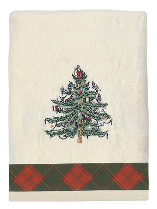 Thumbnail 5: Spode Spode Christmas Tree Tartan Towel Collection 