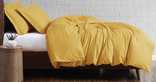 Thumbnail 5: Brooklyn Loom Brooklyn Loom Solid Cotton Percale Duvet Cover Set 