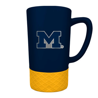 Thumbnail 1: MICHIGAN STATE WOLVERINES NCAA Michigan Wolverines 15oz Jump Ceramic Mug & Emblem 