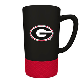 Thumbnail 1: Georgia Bulldogs NCAA Georgia Bulldogs 15oz Jump Ceramic Mug & Metal Emblem 