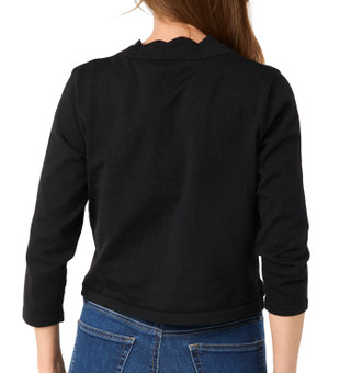 Thumbnail 2: Zac & Rachel Zac & Rachel Womens 3/4 Sleeve Scalloped Shrug 