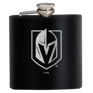 Thumbnail 1: VEGAS GOLDEN KNIGHTS NHL Vegas Golden Knights 6 Oz. Laser Etched Hip Flask 