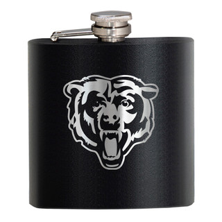 Thumbnail 1: CHICAGO BEARS NFL Chicago Bears 6 Oz. Stealth Laser Etched Hip Flask 