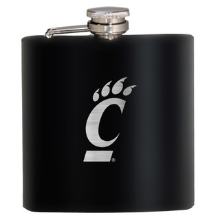 Thumbnail 1: CINCINNATI BEARCATS NCAA Cincinnati Bearcats 6 Oz. Laser Etched Hip Flask 
