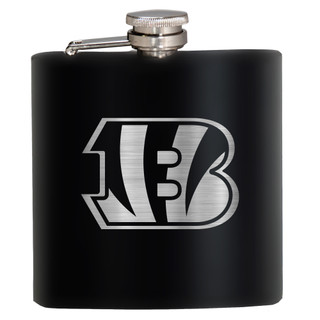 Thumbnail 1: CINCINNATI BENGALS NFL Cincinnati Bengals 6 Oz. Laser Etched Hip Flask 