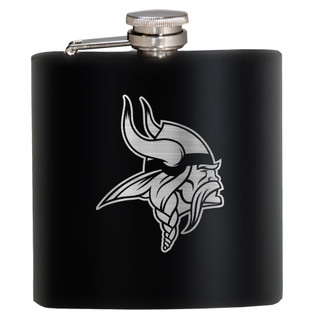 Thumbnail 1: MINNESOTA VIKINGS NFL Minnesota Vikings 6 Oz. Stealth Laser Etched Hip Flask 