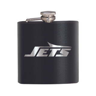 Thumbnail 1: New York Jets NFL New York Jets 6 Oz. Stealth Laser Etched Hip Flask 