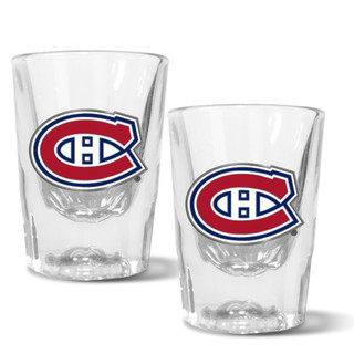 Thumbnail 1: MONTREAL CANADIENS NHL Montreal Canadiens Set of 2 2 Oz. Prism Shot Glasses 