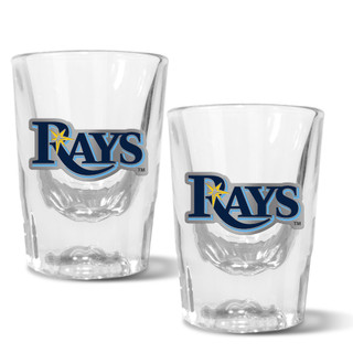 Thumbnail 1: TAMPA BAY RAYS MLB Tampa Bay Rays Set of 2 2 Oz. Prism Shot Glasses 