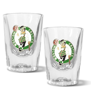 Thumbnail 1: BOSTON CELTICS NBA Boston Celtics Set of 2 2 Oz. Prism Shot Glasses 