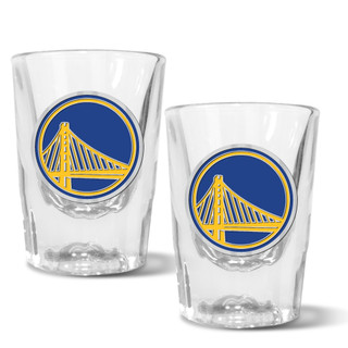 Thumbnail 1: GOLDEN STATE WARRIORS NBA Golden State Warriors Set of 2 2 Oz. Prism Shot Glasses 