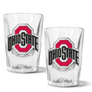 Thumbnail 1: Ohio State NCAA Ohio State Buckeyes Set of 2 2 Oz. Prism Shot Glasses 