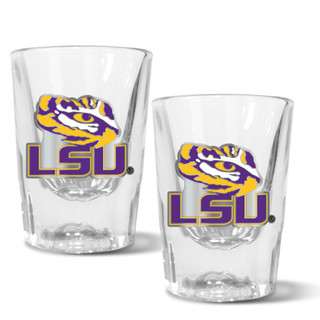 Thumbnail 1: LSU Tigers NCAA LSU Tigers Set of 2 2 Oz. Prism Shot Glasses 