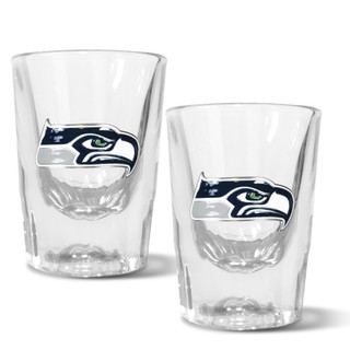 Thumbnail 1: SEATTLE SEAHAWKS NFL Seattle Seahawks Set of 2 2 Oz. Prism Shot Glasses 