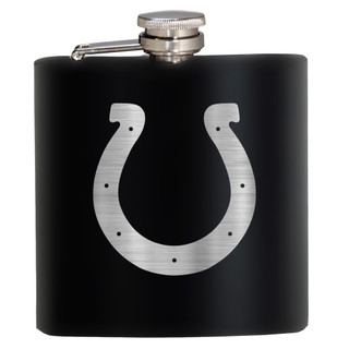 Thumbnail 1: INDIANAPOLIS COLTS NFL Indianapolis Colts 6 Oz. Stealth Laser Etched Hip Flask 