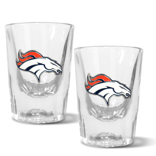 Thumbnail 1: DENVER BRONCOS NFL Denver Broncos Set of 2 2 Oz. Prism Shot Glasses 