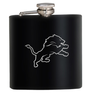 Thumbnail 1: DETROIT LIONS NFL Detroit Lions 6 Oz. Stealth Laser Etched Hip Flask 