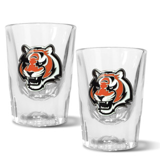 Thumbnail 1: CINCINNATI BENGALS NFL Cincinnati Bengals Set of 2 2 Oz. Prism Shot Glasses 