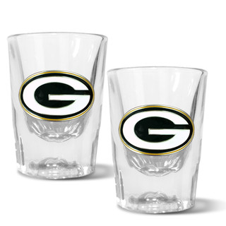 Thumbnail 1: Green Bay Packers NFL Green Bay Packers Set of 2 2 Oz. Prism Shot Glasses 