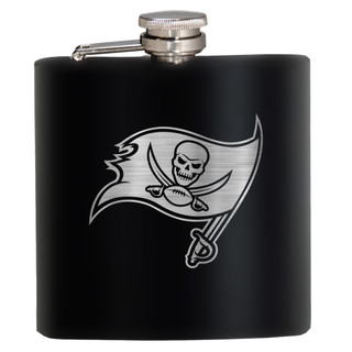 Thumbnail 1: Tampa Bay Buccaneers NFL Tampa Bay Buccaneers 6 Oz. Laser Etched Hip Flask 