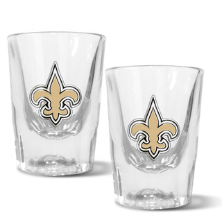 Thumbnail 1: NEW ORLEANS SAINTS NFL New Orleans Saints Set of 2 2 Oz. Prism Shot Glasses 