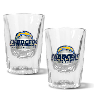 Thumbnail 1: LOS ANGELES CHARGERS NFL Los Angeles Chargers Set of 2 2 Oz. Prism Shot Glasses 