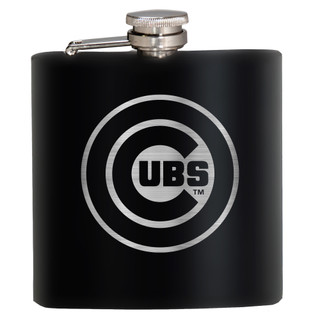 Thumbnail 1: Chicago Cubs MLB Chicago Cubs 6 Oz. Stealth Laser Etched Hip Flask 