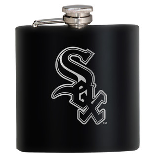 Thumbnail 1: CHICAGO WHITE SOX MLB Chicago White Sox 6 Oz. Stealth Laser Etched Hip Flask 