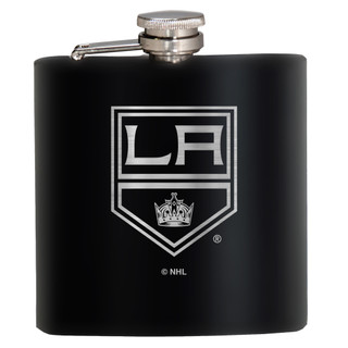 Thumbnail 1: LOS ANGELES KINGS NHL Los Angeles Kings 6 Oz. Stealth Laser Etched Hip Flask 