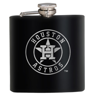 Thumbnail 1: HOUSTON ASTROS MLB Houston Astros 6 Oz. Stealth Laser Etched Hip Flask 