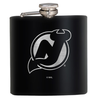 Thumbnail 1: NEW JERSEY DEVILS NHL New Jersey Devils 6 Oz. Stealth Laser Etched Hip Flask 