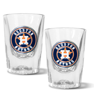 Thumbnail 1: HOUSTON ASTROS MLB Houston Astros Set of 2 2 Oz. Prism Shot Glasses 