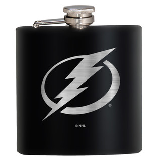 Thumbnail 1: Tampa Bay Lightning NHL Tampa Bay Lightning 6 Oz. Laser Etched Hip Flask 