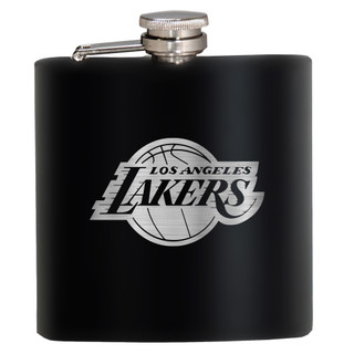 Thumbnail 1: LOS ANGELES LAKERS NBA Los Angeles Lakers 6 Oz. Stealth Laser Etched Hip Flask 