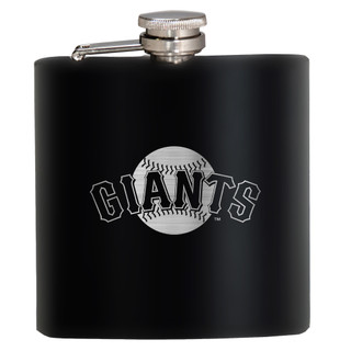 Thumbnail 1: SAN FRANCISCO GIANTS MLB San Francisco Giants 6 Oz. Laser Etched Hip Flask 