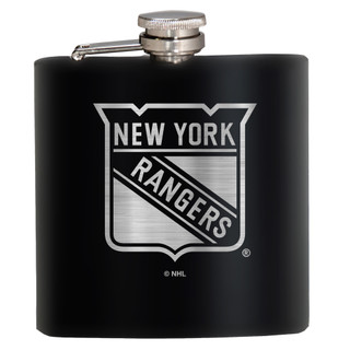 Thumbnail 1: NEW YORK RANGERS NHL New York Rangers 6 Oz. Stealth Laser Etched Hip Flask 