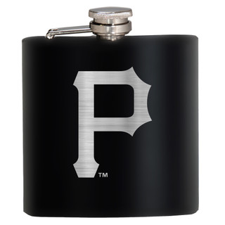 Thumbnail 1: Pittsburgh Pirates MLB Pittsburgh Pirates 6 Oz. Stealth Laser Etched Hip Flask 