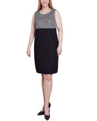 Thumbnail 5: NY COLLECTION NY Collection Petite Shift Dress with Cardigan 