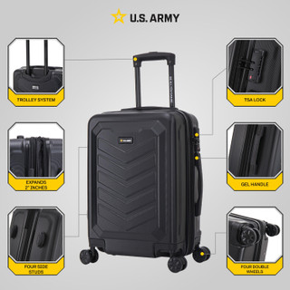 Thumbnail 16: US ARMY U.S. ARMY FOX PRO TSA Lock Carry On Expandable Luggage 