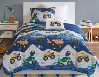 Thumbnail 4: Mi Zone Mi Zone Kids Nash Reversible Coverlet Set 